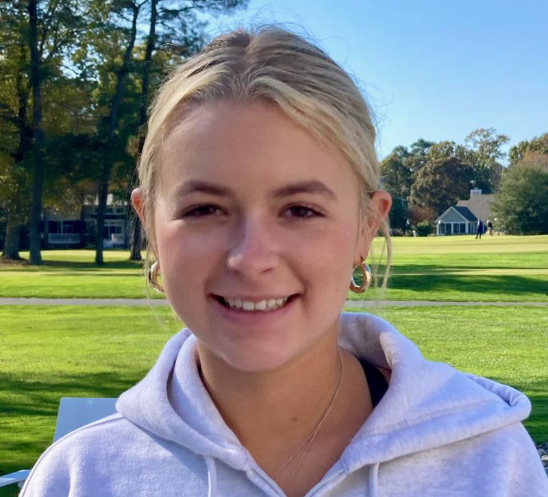 Sawyer Brockstedt of Rehoboth Beach made a verbal commitment to play for the Notre Dame golf team after her 2025 graduation from Tower Hill School. FRITZ SCHRANCK PHOTO